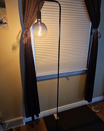 black floor lamp