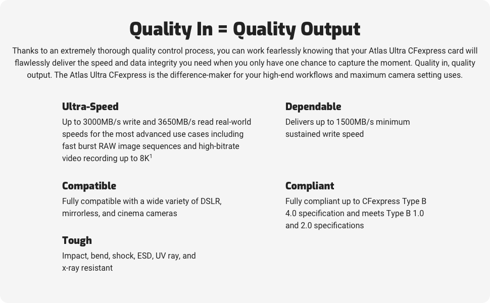 Quality IN Quality Output