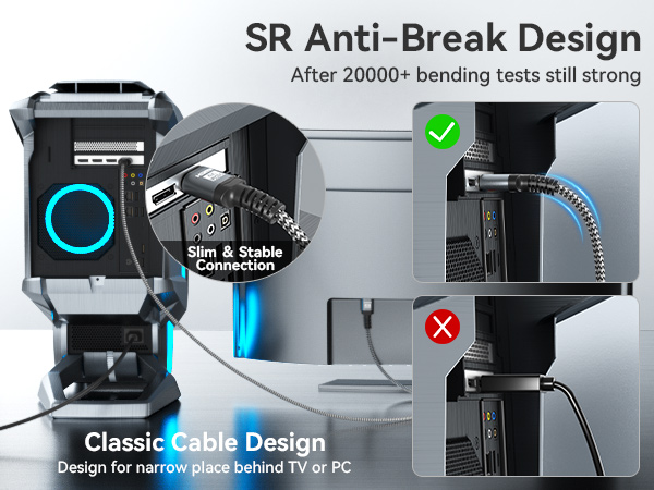 hdmi 2.0 slim in wall flexible cable