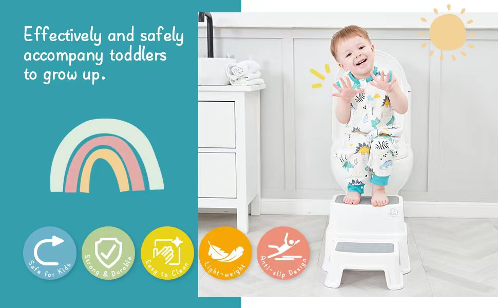 Toddler Step Stool Grey