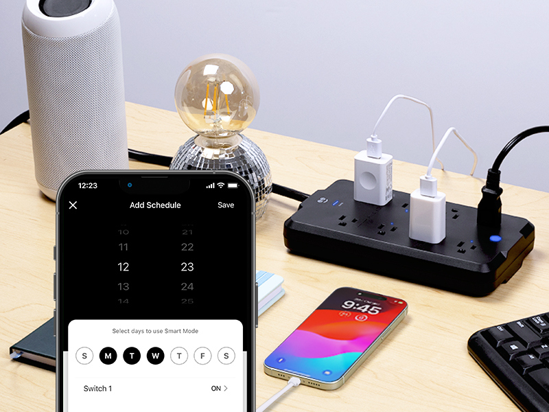 Geeni SW008 Surge Protector Set Schedule