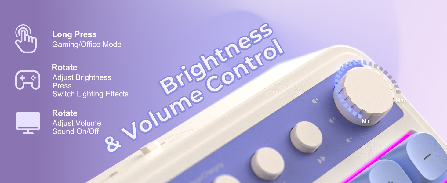 gaming keyboard purple