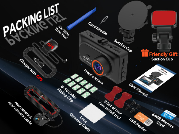 dam cam packing list