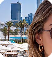 kimorn Tangle Free Polarized Aviator Sunglasses for Women Retro Square Metal Frame, UV400 Protect...