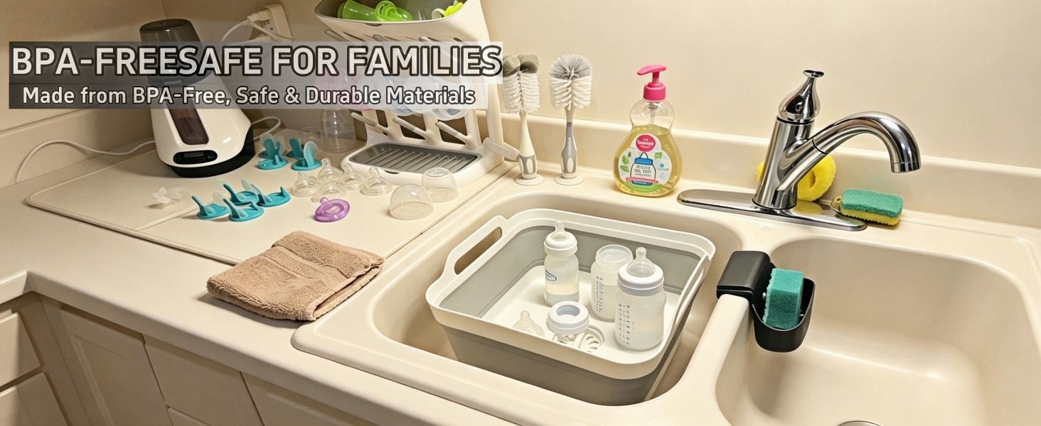 Kitchen Camping Dish Tub for Vegetable Washing and Beverage Tubs