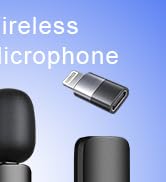 SmaFun Wireless Lavalier Microphone for iPhone - Android, iPad, Tablets, Bluetooth Mini Microphon...