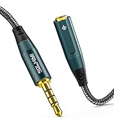 SOLMIMI 3.5 mm Headphone Extension Cable, TRRS 4-Pole Male to Female Headset Audio Extension Cabl...