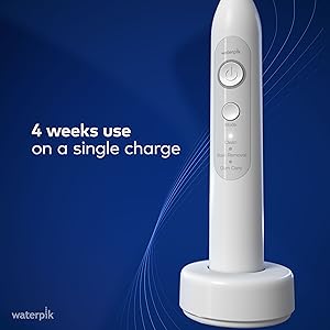 Sensonic electric toothbrush rechargeable battery for up to 4 weeks per charge