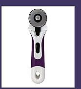 The Quilted Bear Rotary Cutter - Ergonomic Soft Grip Rotary Cutter for Fabric with Sharp Cutting ...
