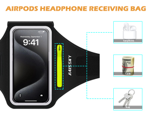 Armband with Airpods Bag