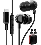 USB C Headphone for Samsung S26 Ultra S25 FE S24 A17 A16 S56 S23 Wired Earbuds Magnetic in-Ear Ty...