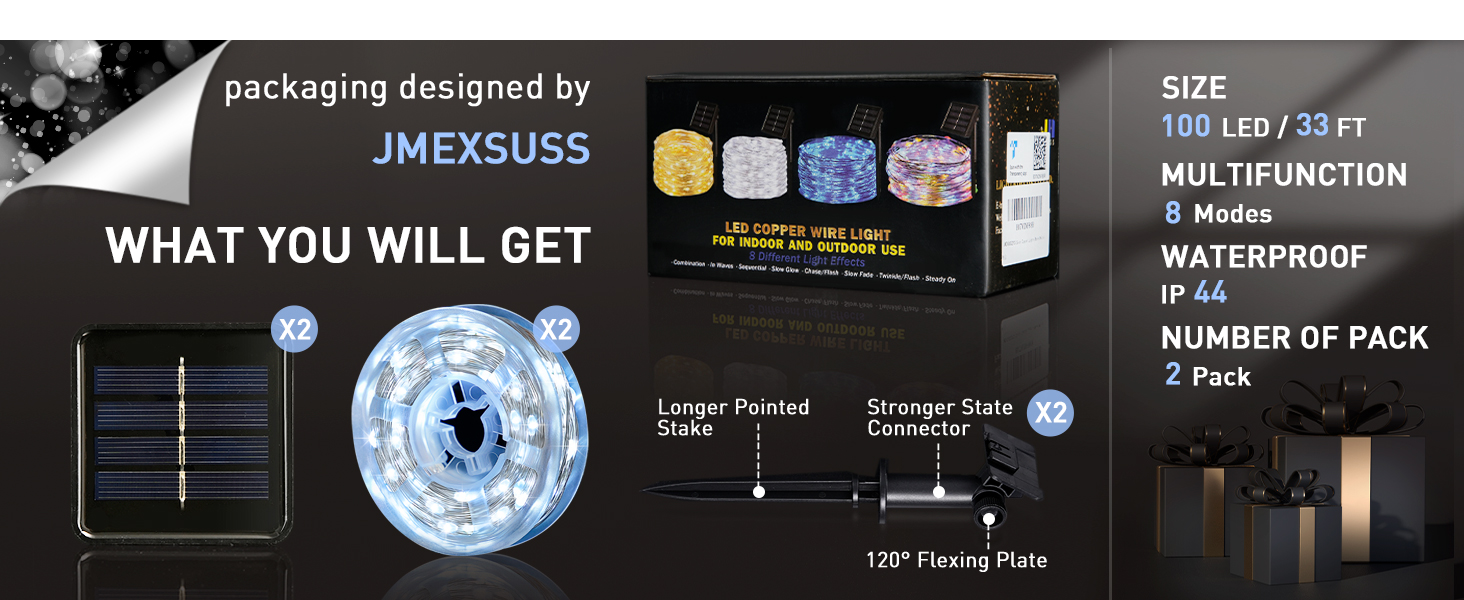 solar outdoor string lights