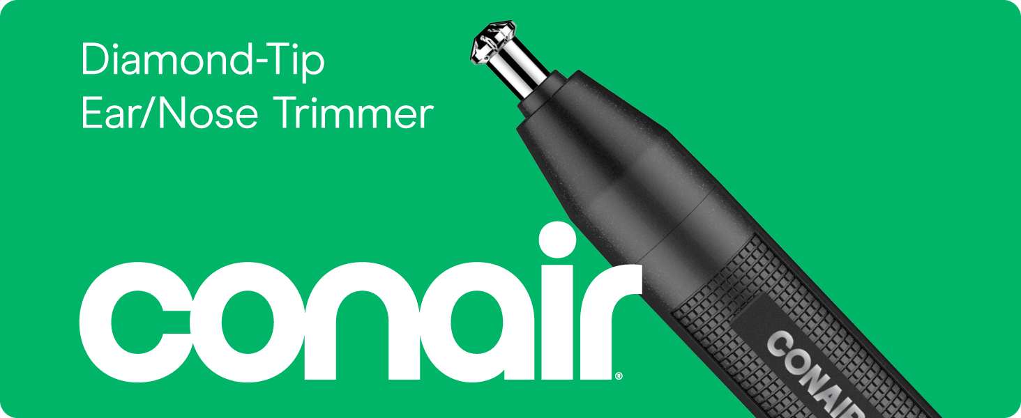 Conair nose ear hair trimmer mensman battery pouch 3 bevel design technology 360