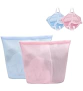 Guozcaray 2 Pcs laundry bag with handles mesh laundry bags washing machine laundry totes travel s...