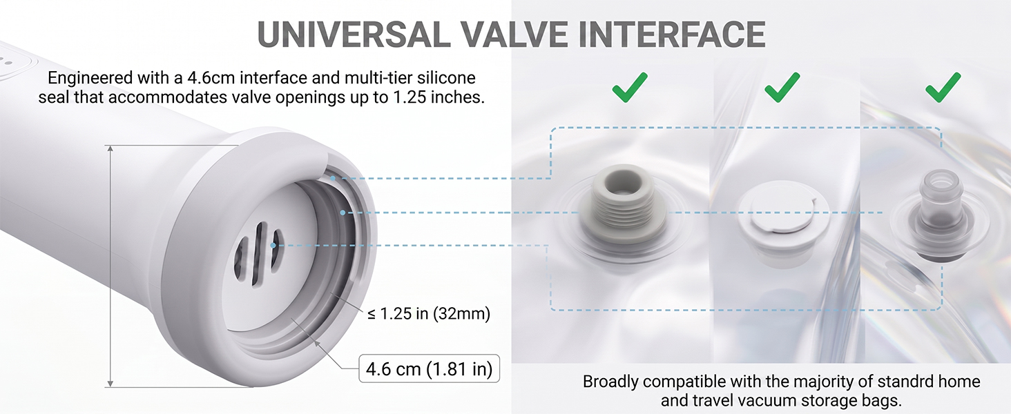 Cordless Electric Vacuum Pump for Storage Bags