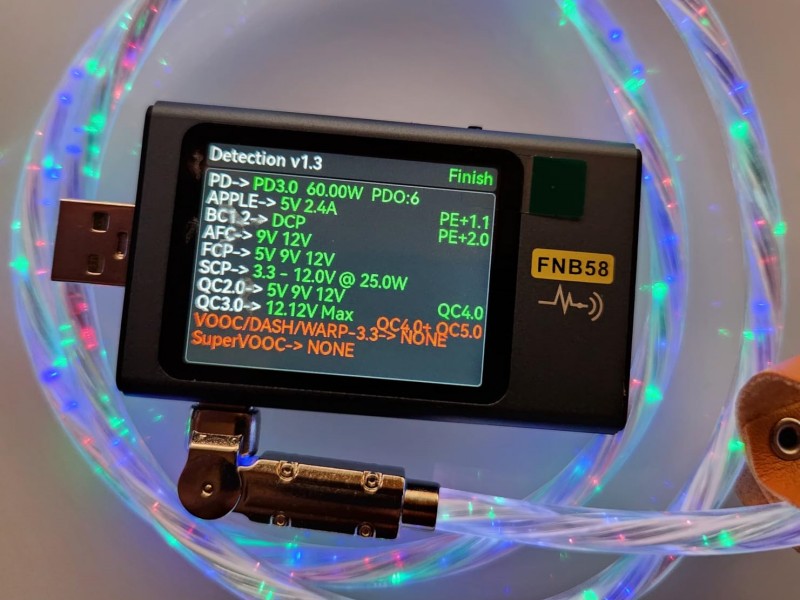 type c light up charging cable