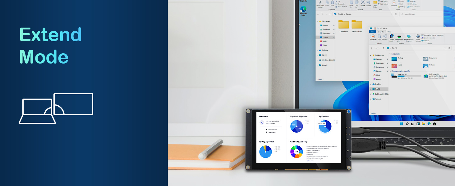 5 inch small monitor extend mode DIS05490T