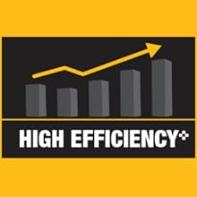 High efficiency
