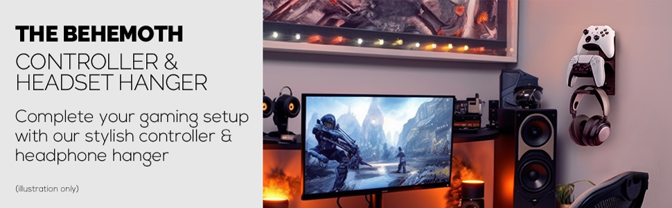 The behemoth - game controller and headset hanger for gamers