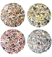 Maxleaf Vintage Washi Sticker Set, 400PCS Floral Retro Nostalgic Ephemera Stickers for Scrapbooki...