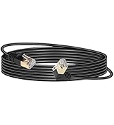 SinLoon 10FT 90 Degree UP Angle Cat8 Ethernet Cable, High Speed 40Gbps 2000Mhz Network Cord, with...
