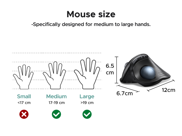 trackball wireless mouse