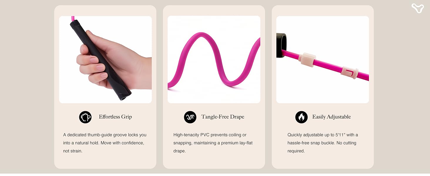 Aesthetic Jump Rope for Women - Apartment-Friendly Silent Rotation