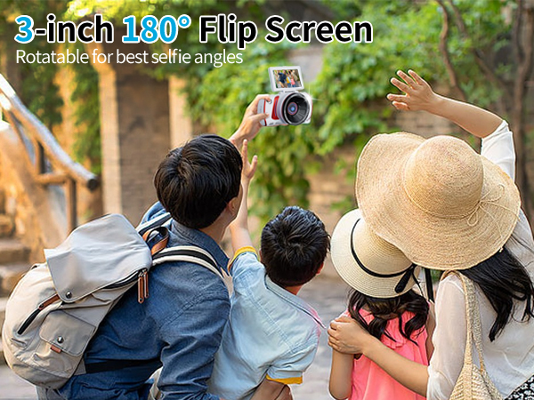 digital camera flip screen