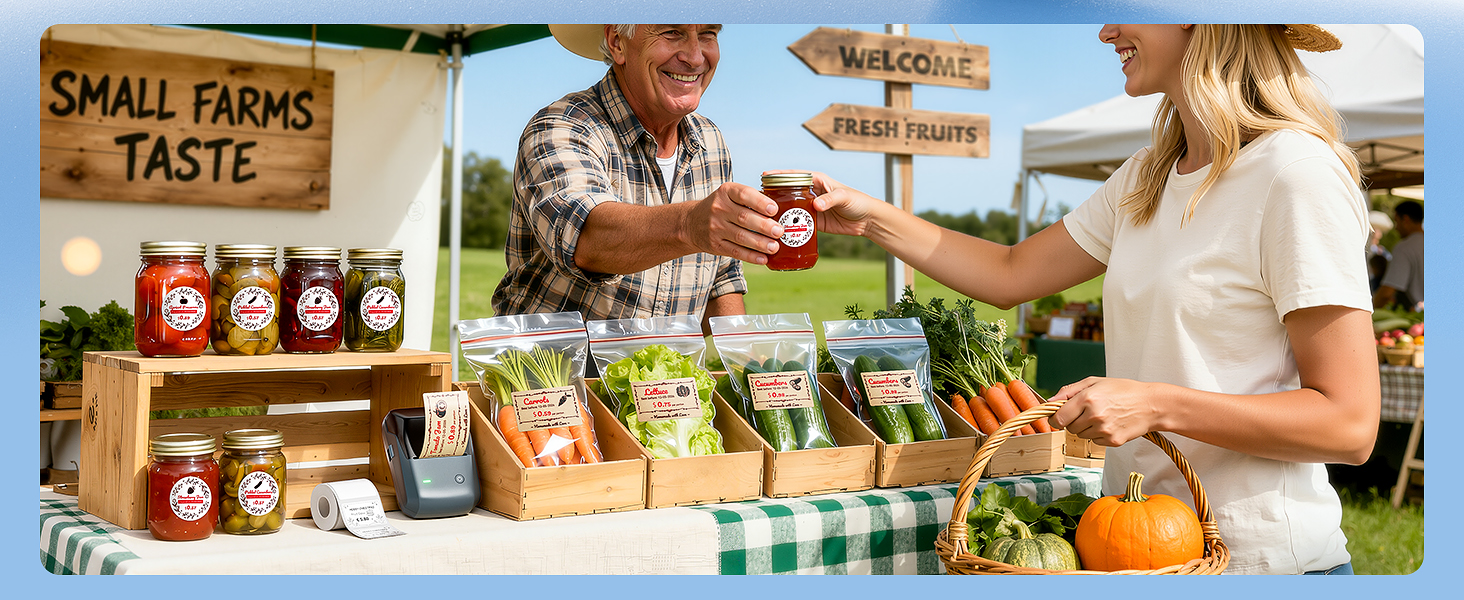 Perfect for Labeling: Farmers’ Goods &amp;amp; Handcrafted Products – B1 PRO Label Printer