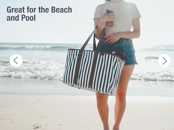 Luxe reusable grocery tote