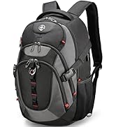 Swissdigital Design Business Laptop Backpack with Smart USB Charging Port Travel Backpack Fits 15...
