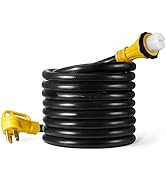 WYM world 50 Amp Generator Cord,25FT 50 Amp 4 Prong RV Extension Cord with Twist Lock,NEMA 14-50P...