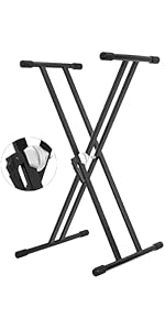 5 CORE Keyboard Stand Dual X Shape Adjustable Portable Heavy Duty Key Board DJ Controller Stands for...