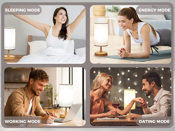 SLEEP MODE ENERGY MODE WORKING MODE DATING MODE