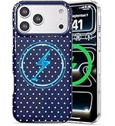 EYZUTAK Magnetic for iPhone 17 Pro Max Case Compatible with MagSafe, Fashion Cute Polka Dot Phone...