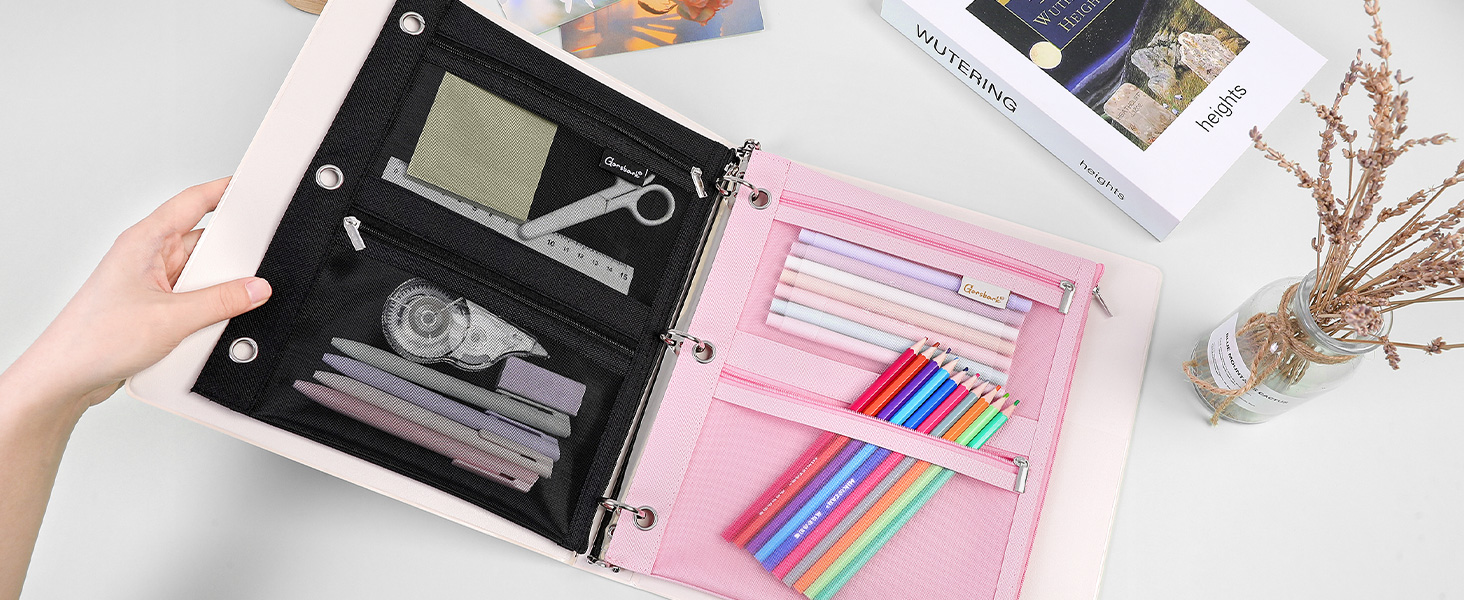 Fit standard 3-ring binder