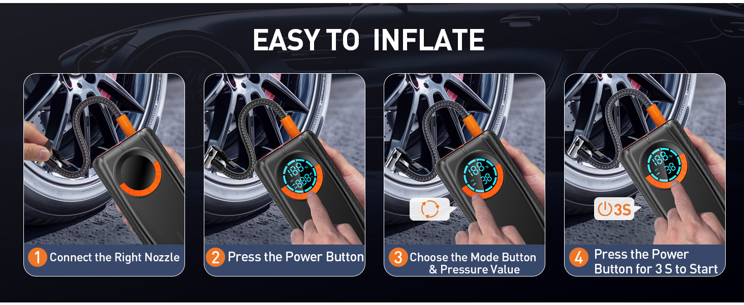 Jump Starter with Air Compressor