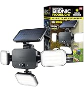 Bionic Floodlight 180 Degrees Swiveling Light by Bell+Howell Solar Lights Outdoor with Motion Sen...