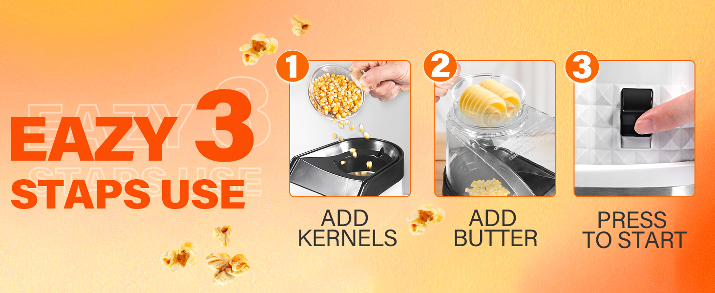 Electric Popcorn Machine with On/Off Switch