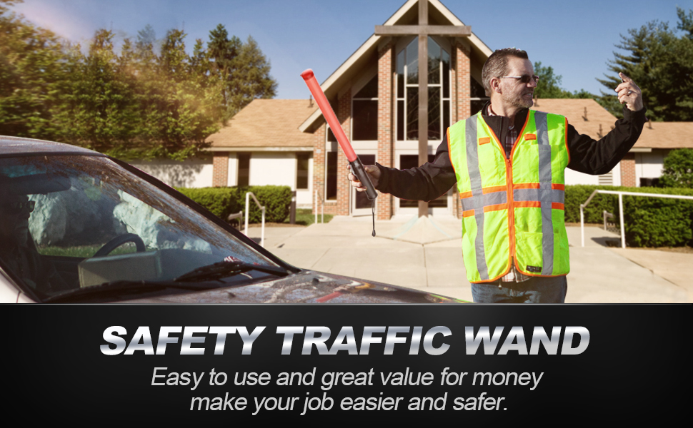 Widely used for traffic control, parking direction guides, church events, aircraft marshaling