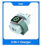VRURC for Apple Watch Charger, Wireless Magnetic Portable iWatch Charger, PD 20W 3-in-1 Travel Es...