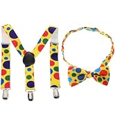 FRCOLOR 1 Set Dot Bow Tie Belt Clown Suspenders Suspenders Bow Tie Clown Bowtie Party Favor Suits...