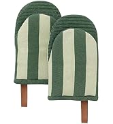Folkulture Oven Mitts - Set of 2 (5.75"x9") | Oven Mitts with Hanging Loop for Cooking Gifts for ...