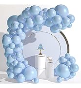 WESTGO 129pcs Blue Latex Balloons Garland Arch Kit Different Sizes 18 12 10 5 Inch Party Balloon ...