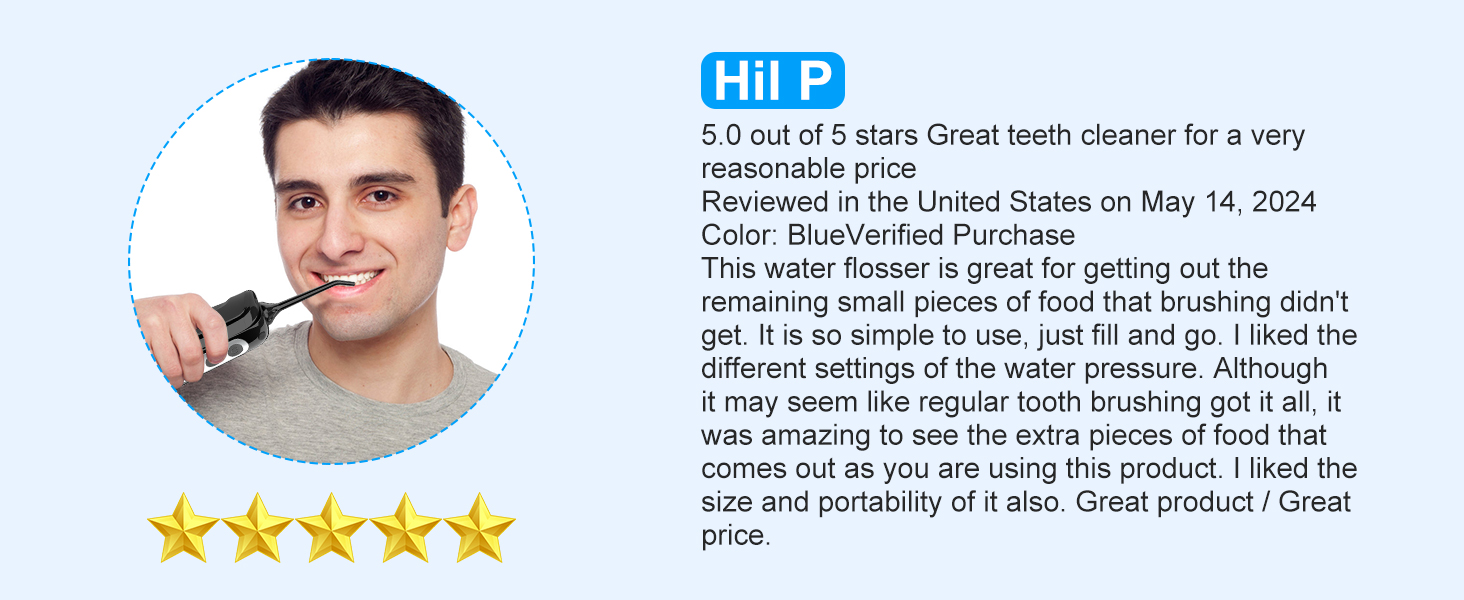 Cordless Water Dental Flosser