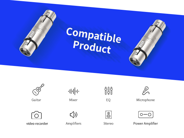 3PIN XLR female adapter