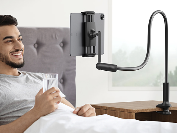 Gooseneck tablet holder for bed kindle holder for reading in bed kindle stand iPad holder
