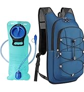 MIYCOO Hydration Backpack - Lightweight Hiking Water Backpack with 2L Water Bladder, Running Hydr...