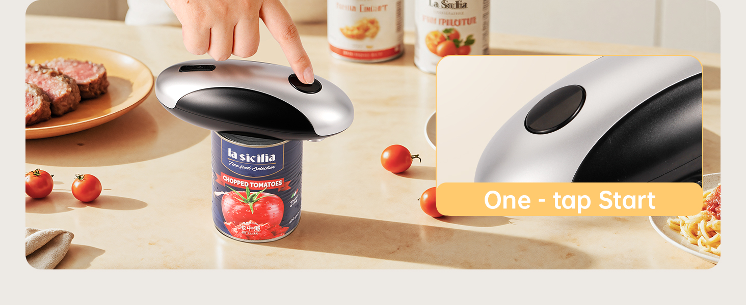 afety can opener; portable adjustable stainless steel can opener; battery operated can opener;