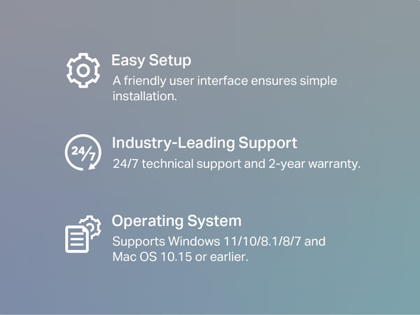 Easy Setup, Industry-Leading Support, &amp; Operating System